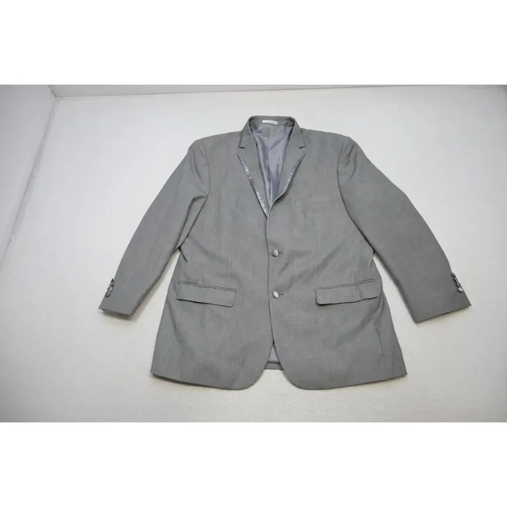 Vinci Slim Fit Tuxedo 2 Piece Suit Pants Jacket‎ Gray Mens Sz 44 x 30 50 R